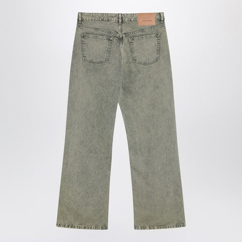 Ami Paris Ami Paris Laurel green faded effect jeans