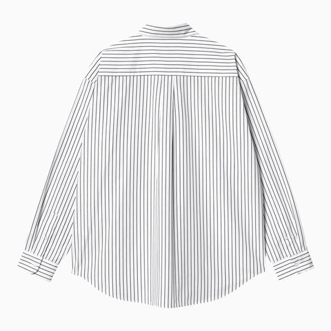 Carhartt WIP Carhartt WIP White/black striped Linus L/S shirt