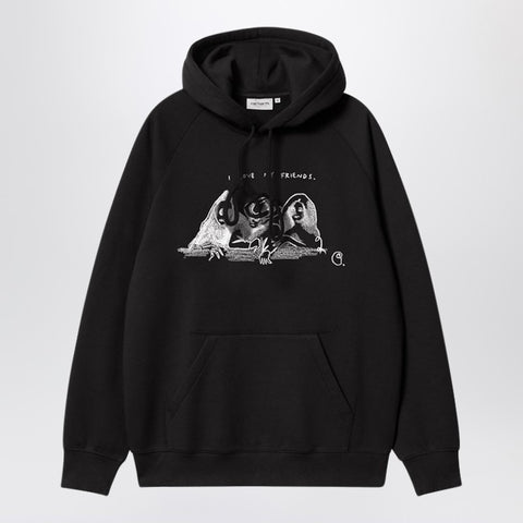 Carhartt WIP Carhartt WIP Pepe Friends black hooded sweatshirt