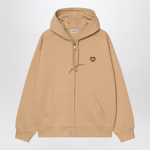 Carhartt WIP Carhartt WIP Hooded Heart II Hartt Sweat Jacket Dusty brown