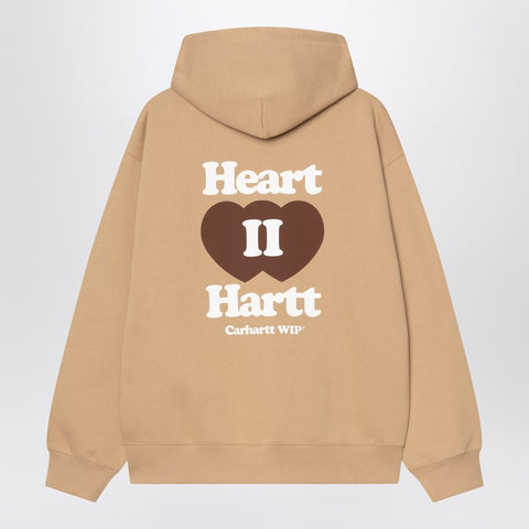 Carhartt WIP Carhartt WIP Hooded Heart II Hartt Sweat Jacket Dusty brown