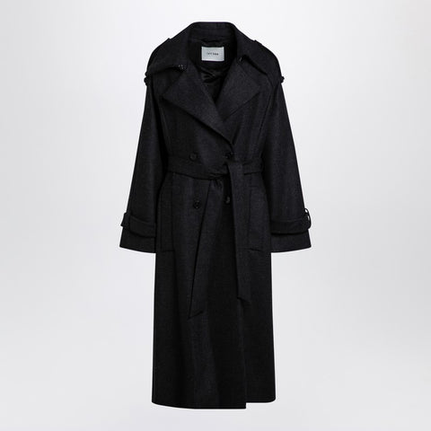 Ivy Oak IVY OAK Anthracite grey wool overcoat