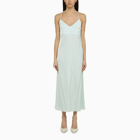 Ivy Oak IVY OAK Noel light aqua satin dress