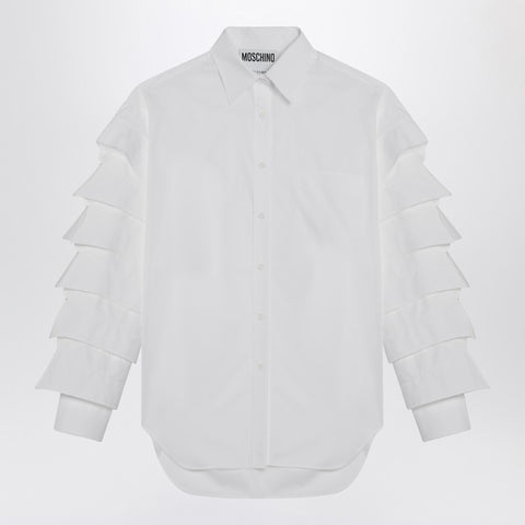 Moschino Moschino White shirt with sleeves and collars