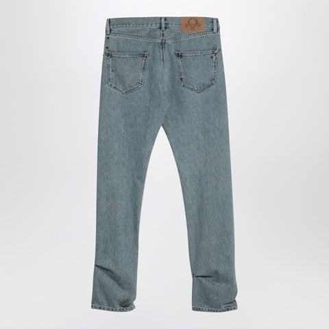 Moschino Moschino Light blue denim jeans with rivets