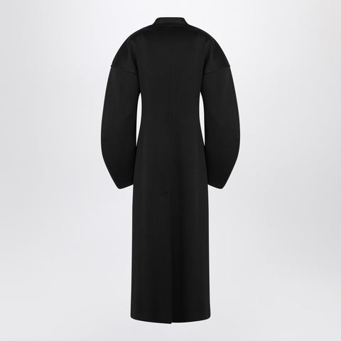 Jil Sander Jil Sander Black double-breasted coat in virgin wool