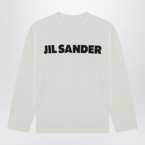 Jil Sander Jil Sander White cotton T-shirt with logo