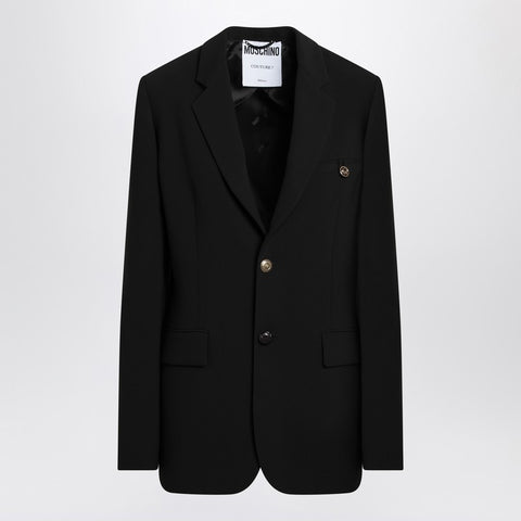 Moschino Moschino Black single-breasted jacket
