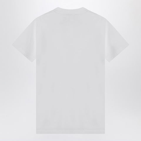 Moschino Moschino White cotton T-shirt with logo
