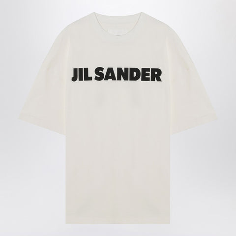 Jil Sander Jil Sander White wide t-shirt with logo
