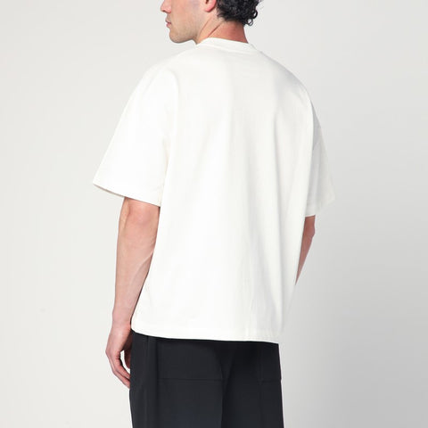 Jil Sander Jil Sander White wide t-shirt with logo