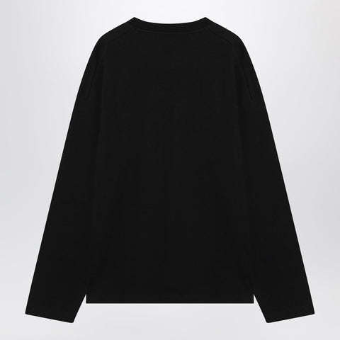 Jil Sander Jil Sander Black cotton T-shirt with logo