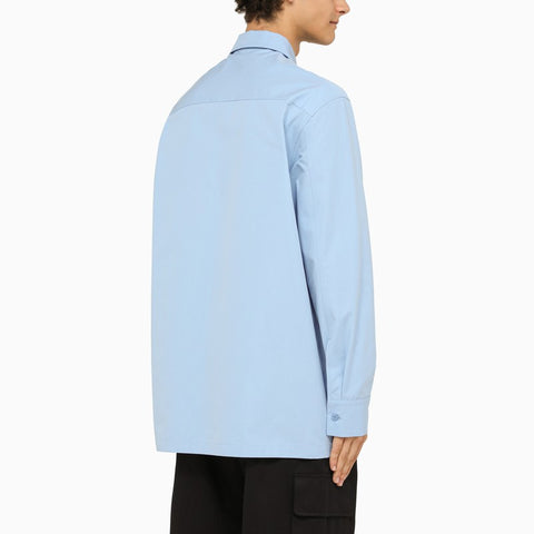 Jil Sander Jil Sander Light blue oversize shirt with pockets