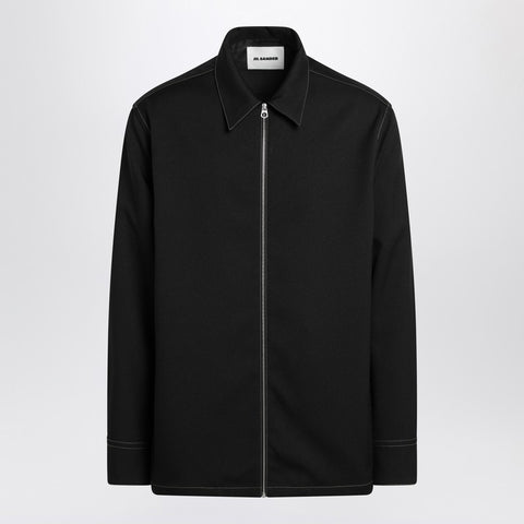Jil Sander Jil Sander Black zipped shirt jacket