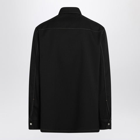 Jil Sander Jil Sander Black zipped shirt jacket