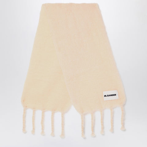 Jil Sander Jil Sander Pale pink mohair blend scarf
