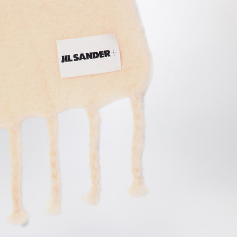 Jil Sander Jil Sander Pale pink mohair blend scarf