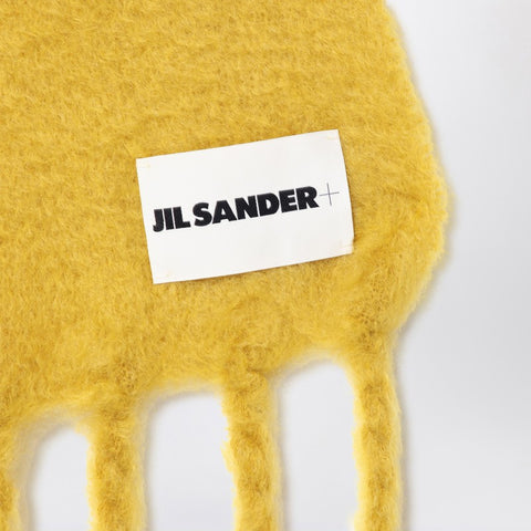 Jil Sander Jil Sander Yellow mohair blend scarf