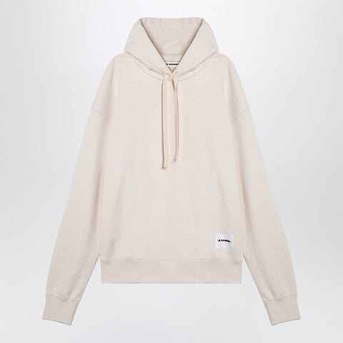 Jil Sander Jil Sander Ivory sweater with logo patch