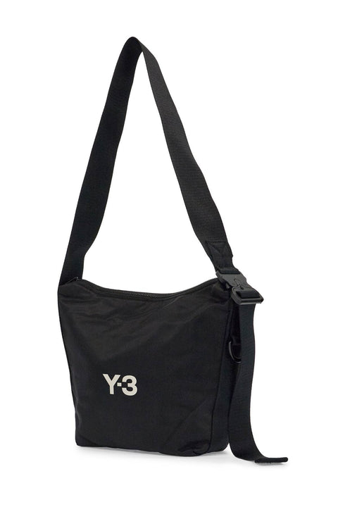 Y-3 Y-3 black recycled polyester sacoche with adjustable strap