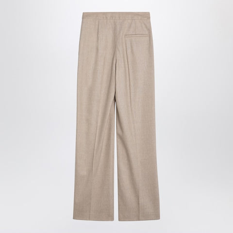 Loulou Studio Loulou Studio Beige wool and cashmere trousers