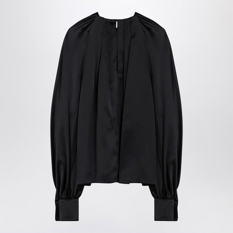 Max Mara Pianoforte Max Mara Pianoforte Black silk satin blouse