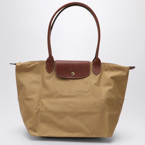 Longchamp Longchamp Fawn-coloured Le Pliage Original L bag