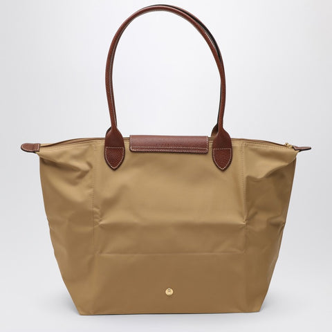 Longchamp Longchamp Fawn-coloured Le Pliage Original L bag