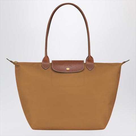 Longchamp Longchamp Chamois coloured Le Pliage Original L bag