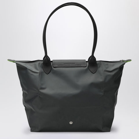 Longchamp Longchamp Graphite-coloured L Le Pliage Green bag