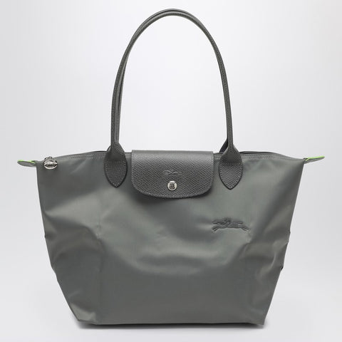 Longchamp Longchamp Graphite-coloured Le Pliage Green M bag