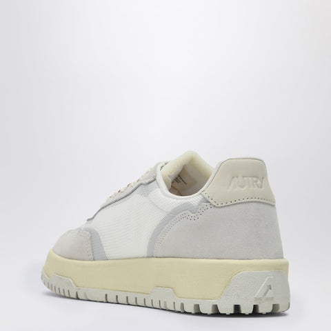 Autry AUTRY White/grey leather and mesh low CLC trainer