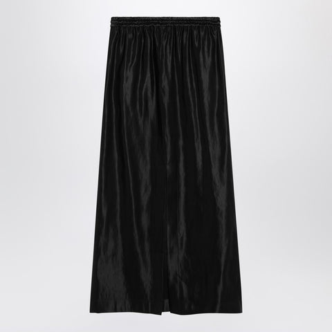 Loulou Studio Loulou Studio Black skirt in linen and silk