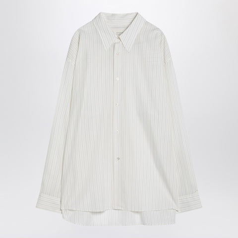 Studio Nicholson STUDIO NICHOLSON Écru/white striped Loche shirt