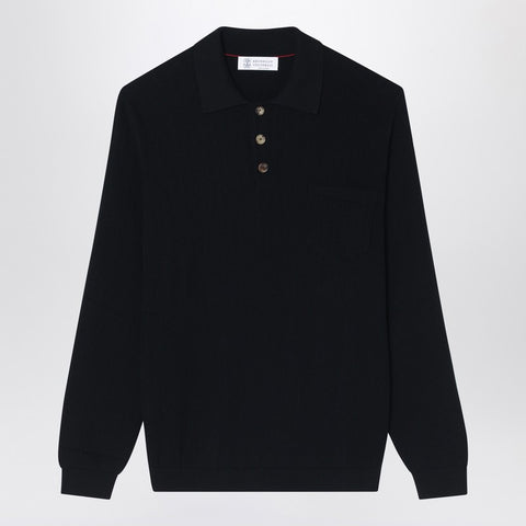Brunello Cucinelli Brunello Cucinelli Black polo in cotton