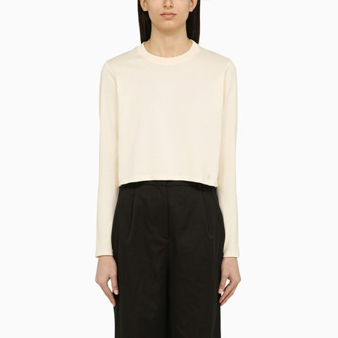 Loulou Studio Loulou Studio Ivory cotton crew-neck jumper