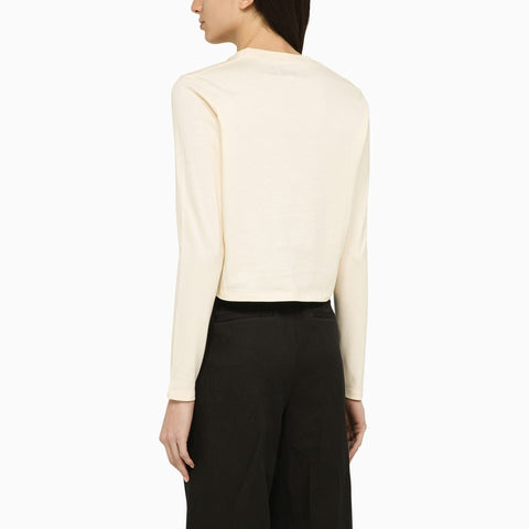Loulou Studio Loulou Studio Ivory cotton crew-neck jumper
