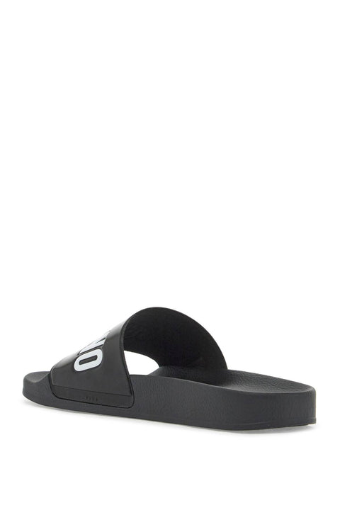 Moschino Moschino rubber slides with logo branding