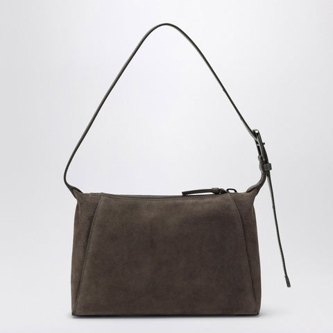 Brunello Cucinelli Brunello Cucinelli Brown Suede Bag with Monile