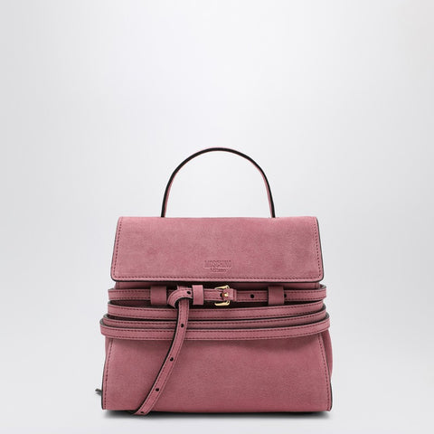 Moschino Moschino Small pink suede leather shoulder bag