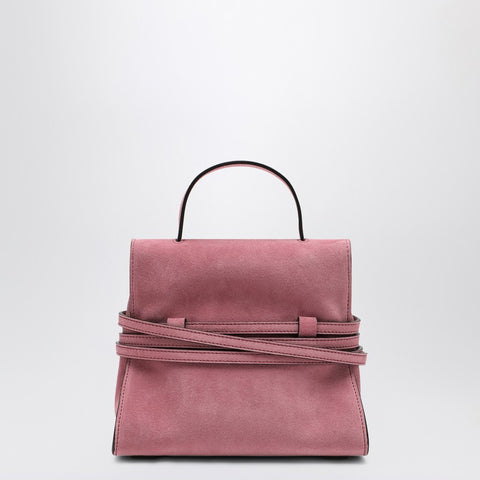 Moschino Moschino Small pink suede leather shoulder bag