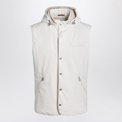 Brunello Cucinelli Brunello Cucinelli White vest in nylon blend