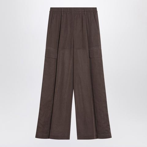 Brunello Cucinelli Brunello Cucinelli Brown cargo trousers in cotton