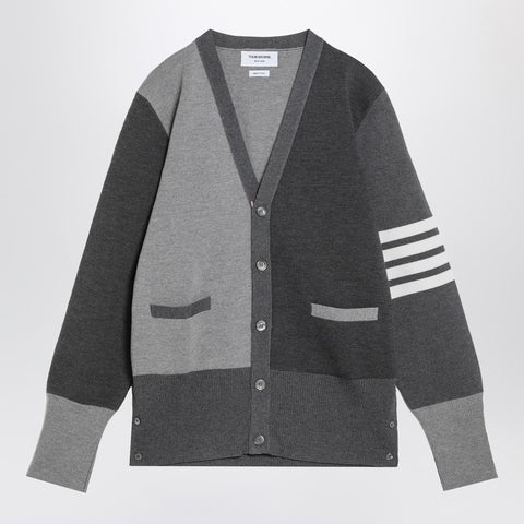 Thom Browne Thom Browne Gray cardigan in virgin wool