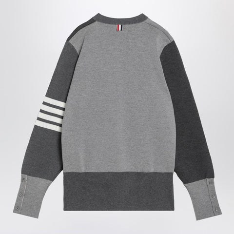 Thom Browne Thom Browne Gray cardigan in virgin wool