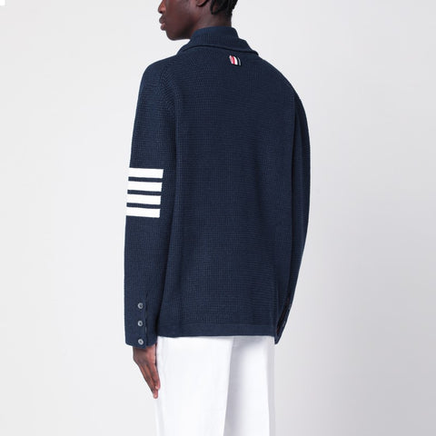Thom Browne Thom Browne Blue linen blend cardigan