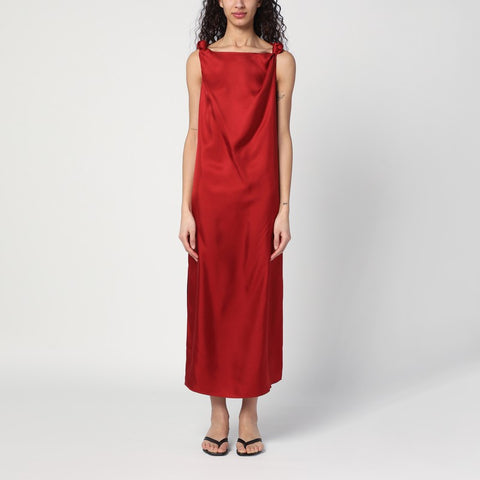 Loulou Studio Loulou Studio Red midi dress in silk