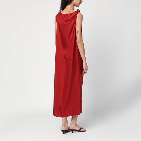 Loulou Studio Loulou Studio Red midi dress in silk