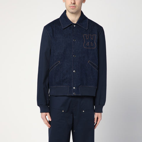 Wales Bonner Wales Bonner Echo indigo blue denim jacket