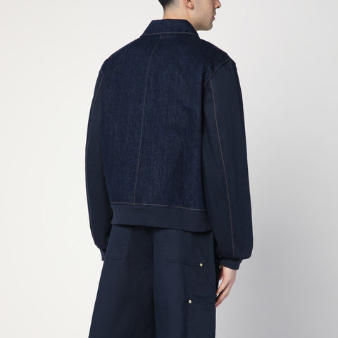 Wales Bonner Wales Bonner Echo indigo blue denim jacket
